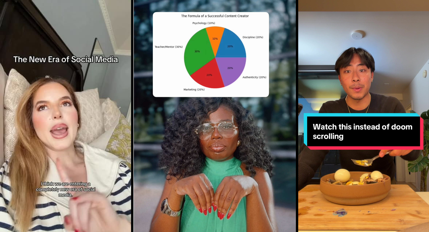 Person typing on laptop with search results and direct answer box displayed on screen - viral content writing concept